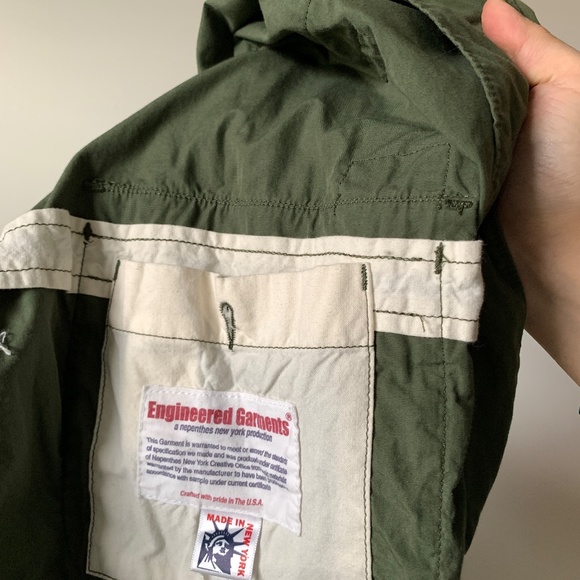 Engineered Garments spring summer olive shirt jacket - Picture 4 of 9
